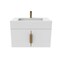 Castello Usa Nile 30-inch White Vanity Set with White Top and Gold Handles CB-MC-30W-GLD-2053-WH - alternate 3